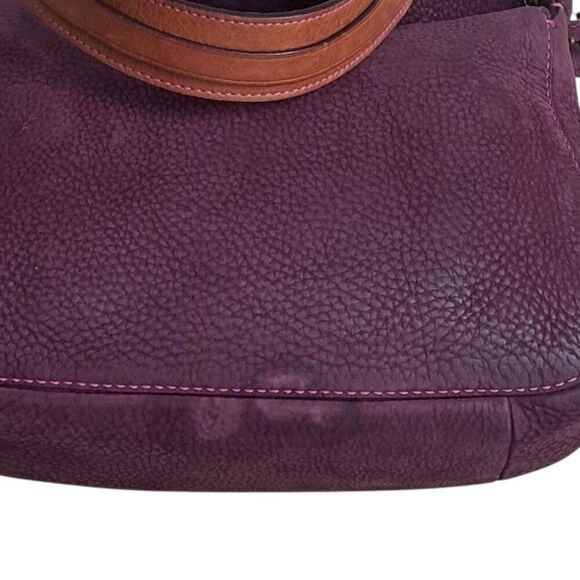 Vintage Coach Soho Small Hobo Leather Shoulder Bag Plum Turn Lock Style 9391 - Picture 14 of 14